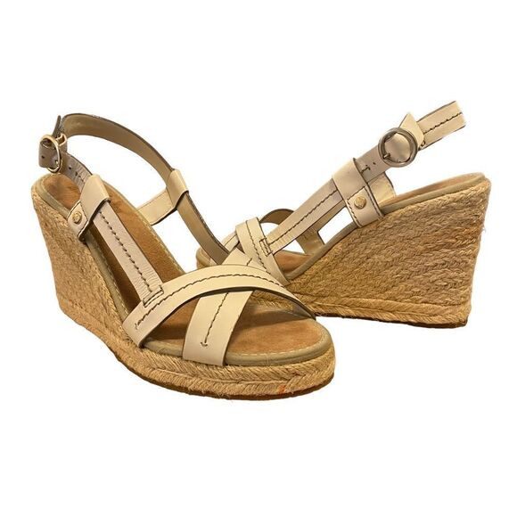 Tommy Bahama Leather Riviera Rope Espadrilles Sandals Size 9 - Picture 1 of 7